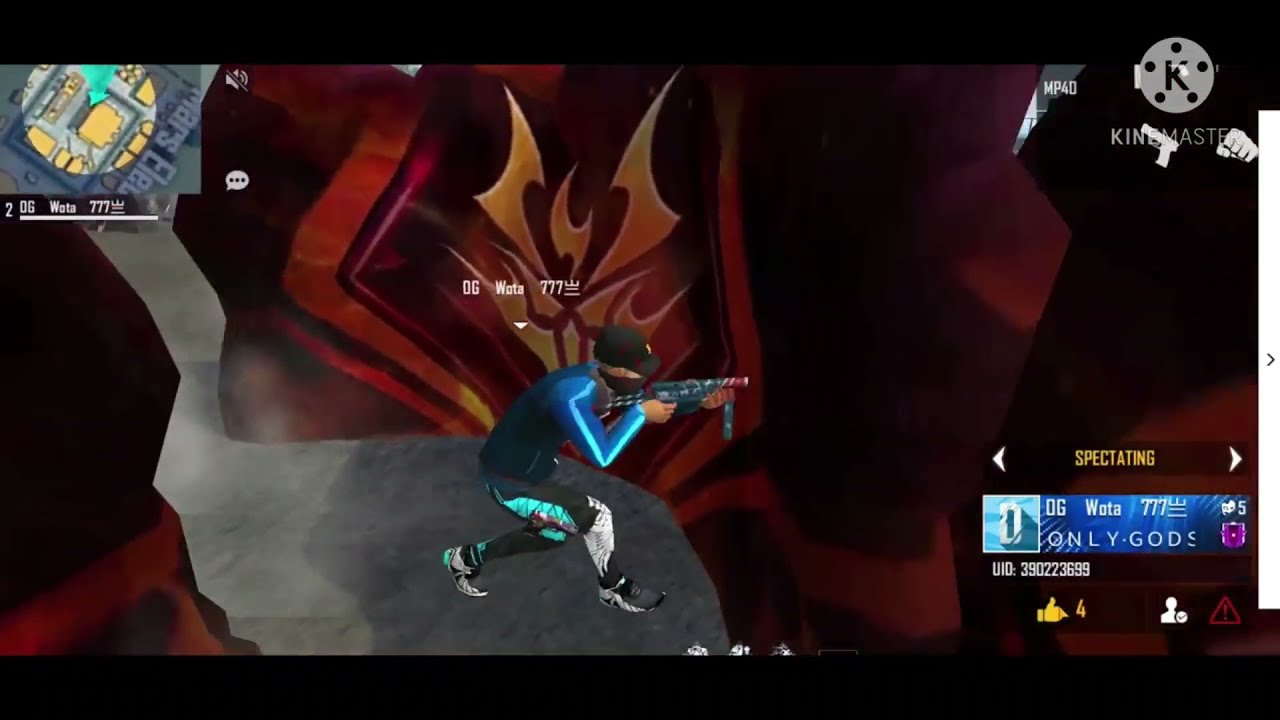OG WOTA 777 vs Hip Hop  Squad // Free fire // 1 vs 4 // Clash Squad Battle///