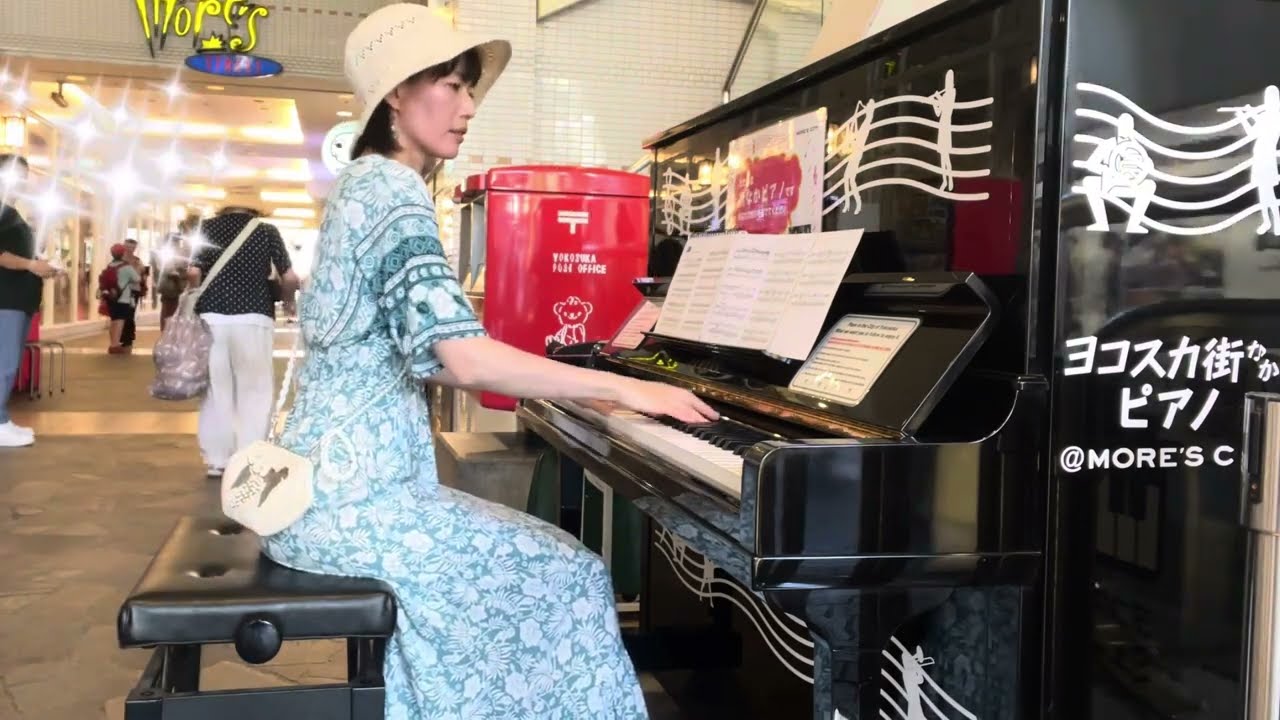 ストピで「ショパン幻想即興曲」を弾いていたら… 嬉しい出来事が💖#横須賀中央駅#ストリートピアノ
