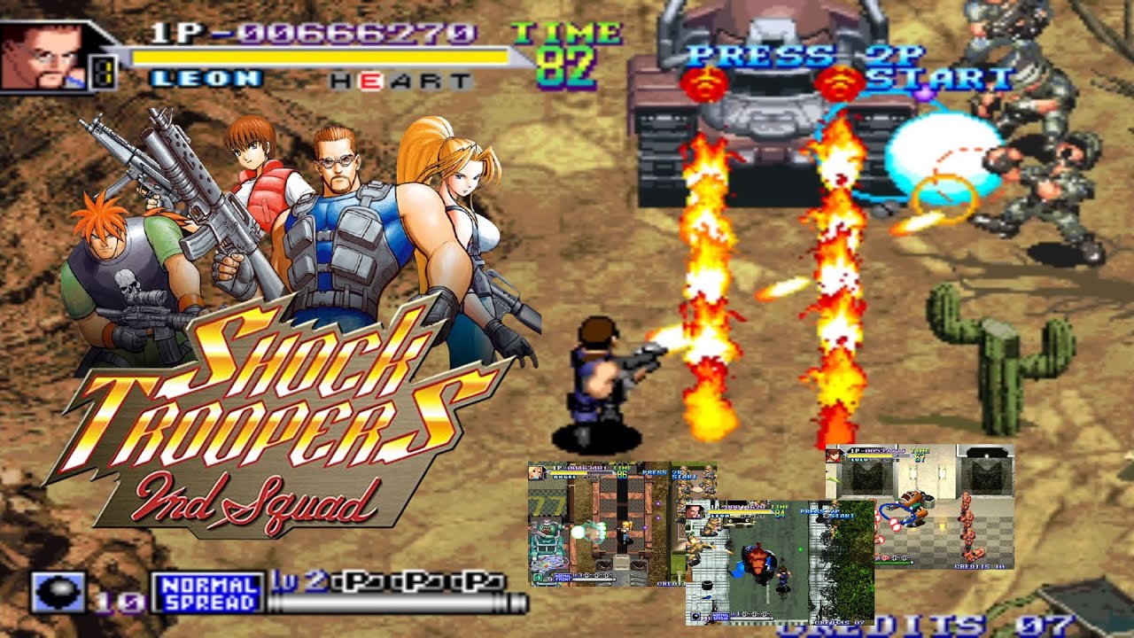 Shock Troopers : 2nd Squad Arcade – Full Walkthroughs HD – Non Stop Neo Geo Action