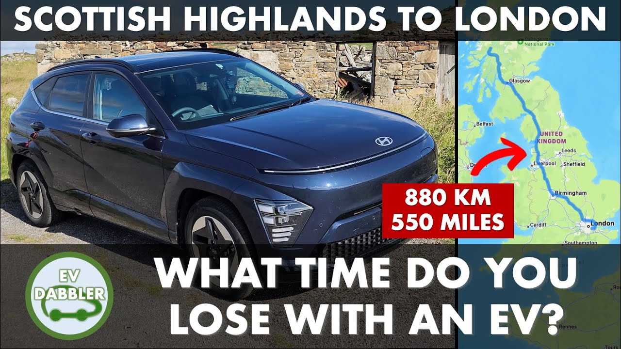 How Long Do You Wait for an EV crossing the UK from North to South in a day?