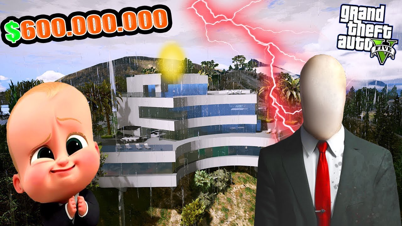 YENİ BÜYÜK SLENDERMAN'E 600 MİLYON DOLARA EV SATTIM! - GTA 5 BEBEK EMLAKÇI MODU