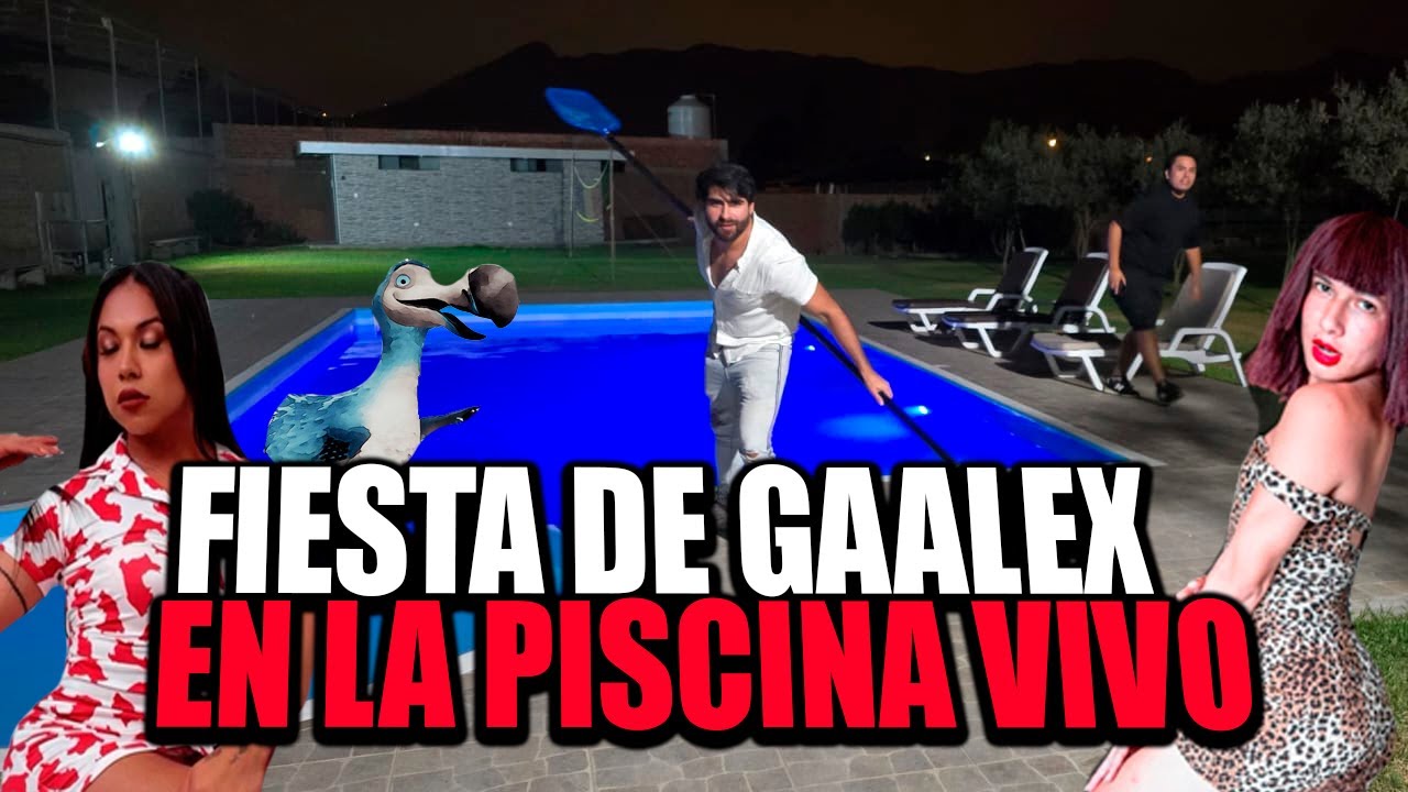 FIESTA DE GALEX EN LA PISCINA CON TRABAS FT FANODRIC METROMAN GALEX #peru