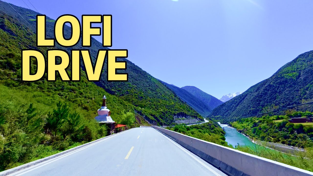 Car Travel Through China | Longpa temple--Batang County | Music Highway Drive in 4K