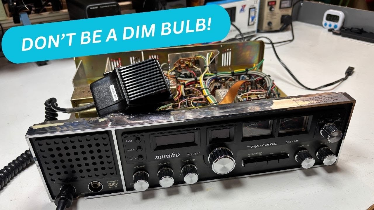 #11 Replacing meter lights with Leds on a Realistic TRC 457 CB Radio