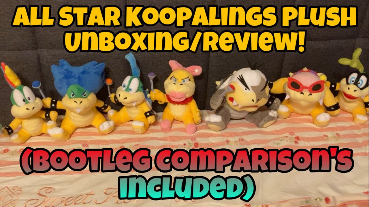 All Star Koopalings Plush Unboxing/Review!!! (Import From Japan)