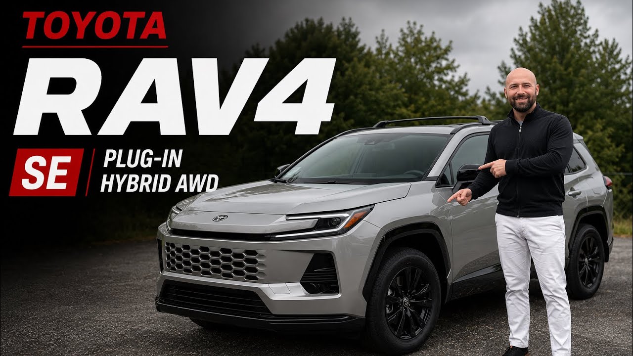 Обзор Toyota RAV4 SE Plug-In Hybrid AWD 2026 года | 320 л.с. и 50 миль запаса хода на электротяге