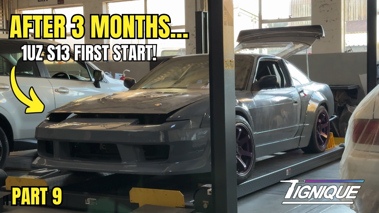 WE STARTED THE 1UZ S13! First Startup of the Pro Drift Build | Nissan 200SX S13 | Part 9