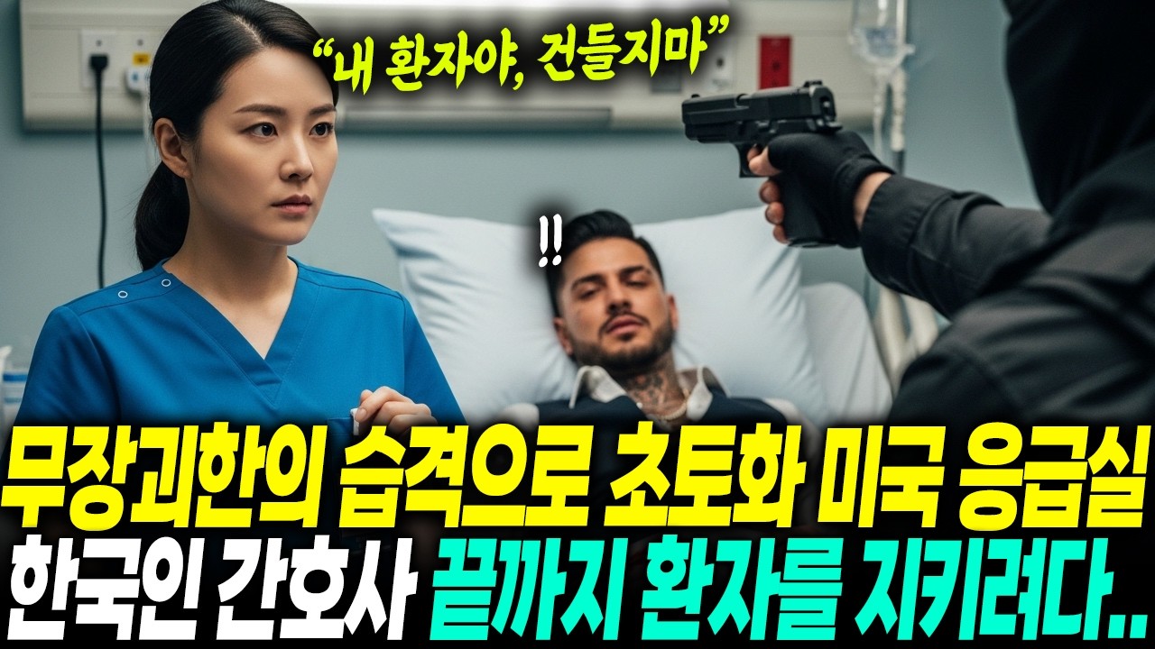 미국 병원 응급실, 무장 괴한들 앞에서도 침착함을 유지한 한국인 간호사. 모두 무시했지만 마피아 보스는 그녀를 눈여겨봤다