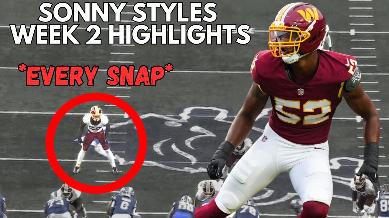 Sonny Styles EVERY SNAP from Preseason Week 2 😬 | Lions vs Commanders