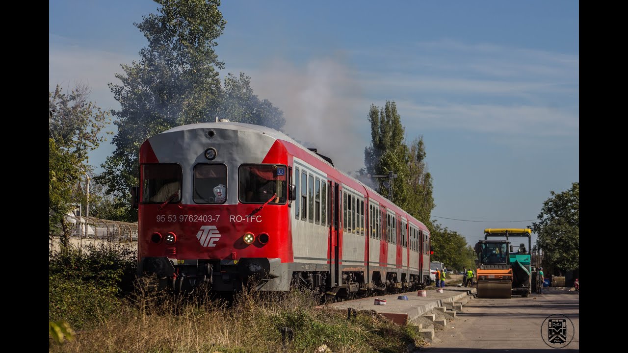 VT624 (SA110) i VT614 ( SN84 ) Transferoviar Călători na Trasie București Titan Sud - Oltenița