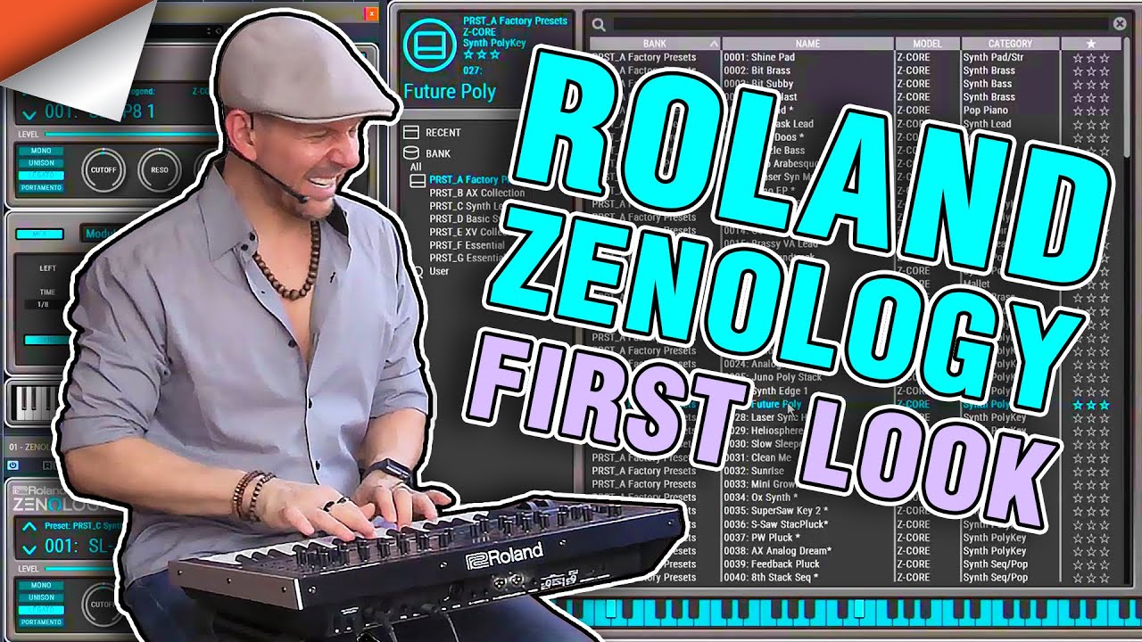 Демонстрация и развлечения плагина синтезатора Roland Zenology