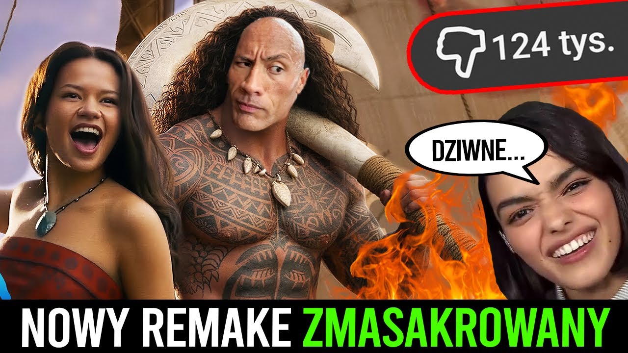 Nowy REMAKE Disneya ZMASAKROWANY 😱 Vaiana / Moana podzieli los Śnieżki?