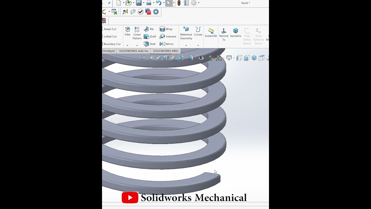 Flat Compression Spring |Industrial design ||SolidWorks||Mechanical| @DesignWithAjay