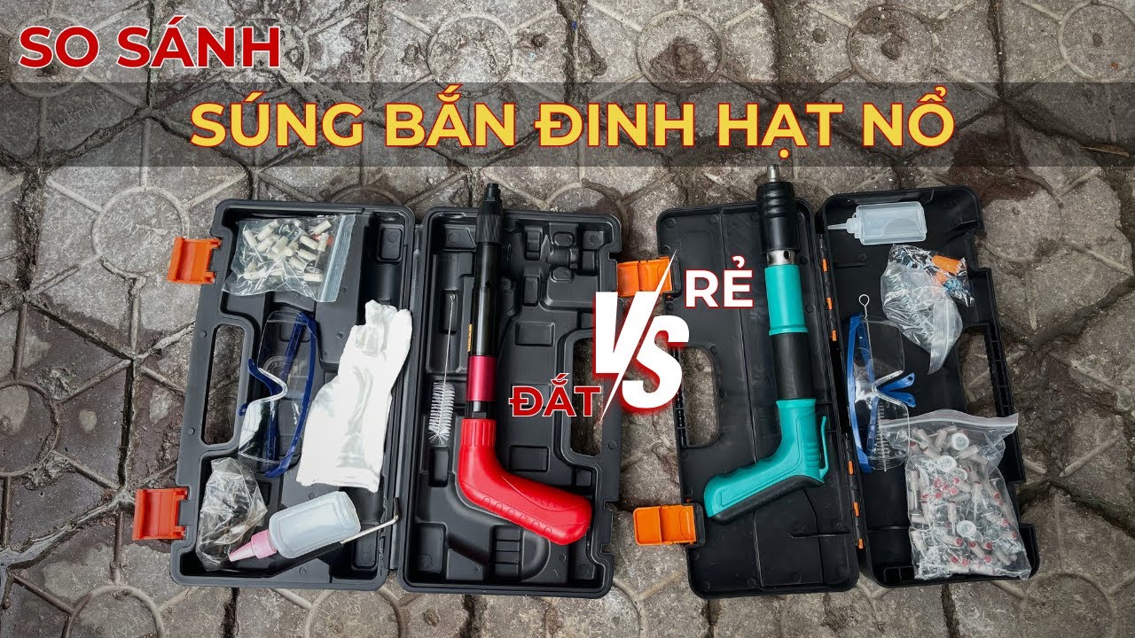 So Sánh Súng Bắn Đinh Hạt Nổ Rẻ Và Đắt | Điện Máy Đăng Nga