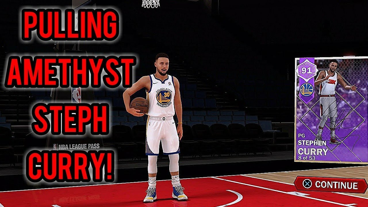 NBA 2K18 MyTeam - Pulling Limited Amethyst Steph Curry 8 of 53 Only Opened 5 Packs!