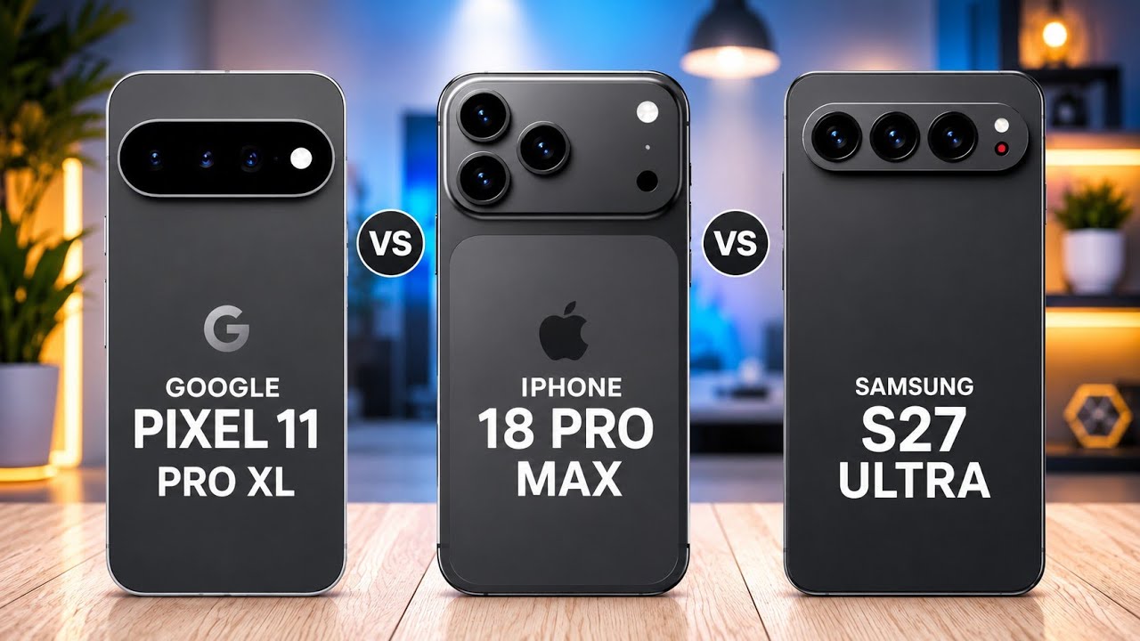 Google Pixel 11 Pro XL Vs Galaxy S27 Ultra Vs iPhone 18 Pro Max 