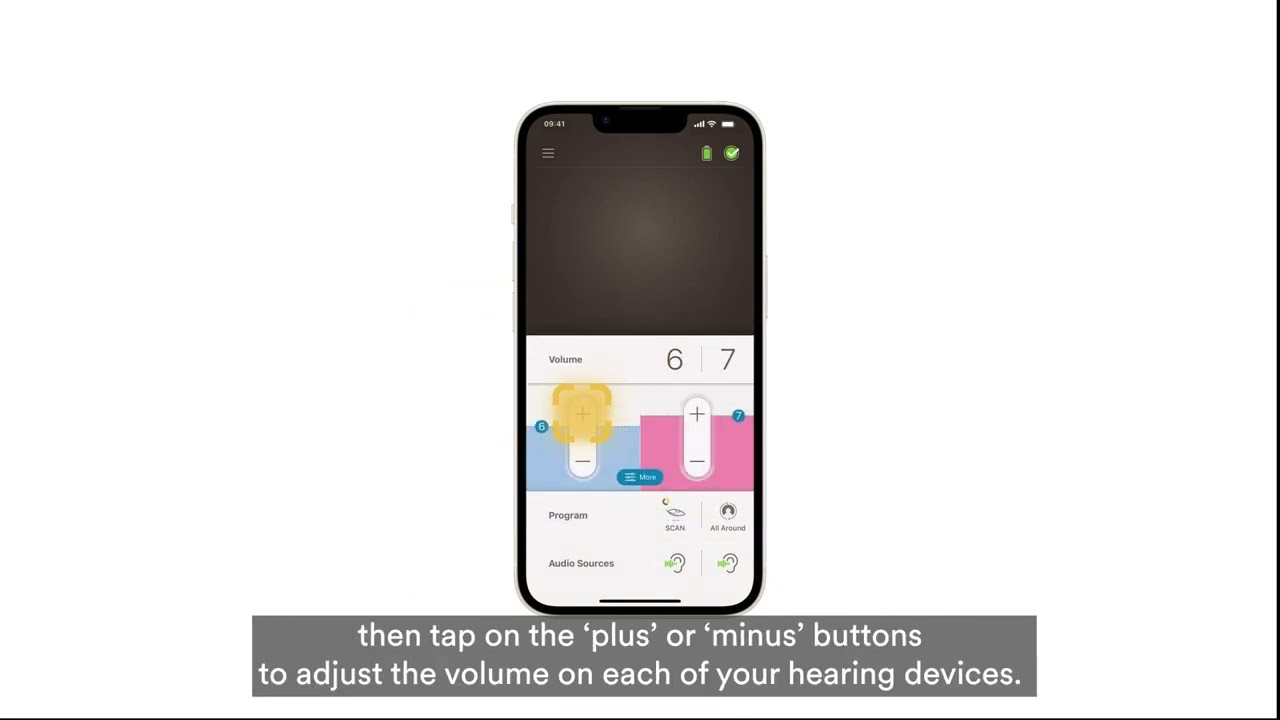 Use bimodal control features in Nucleus&reg; Smart App with your sound processor and hearing aid