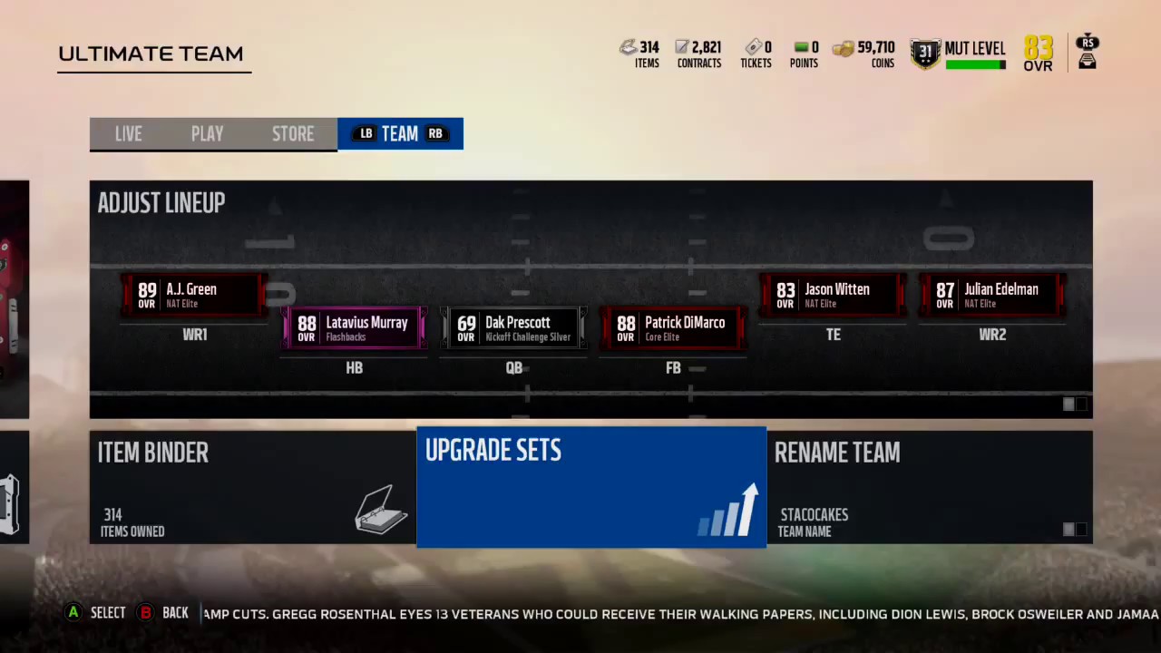 Madden 18 Ultimate Team New Goat Upgrades to 90 overall? New Goats Calvin, Strahan and Harris?