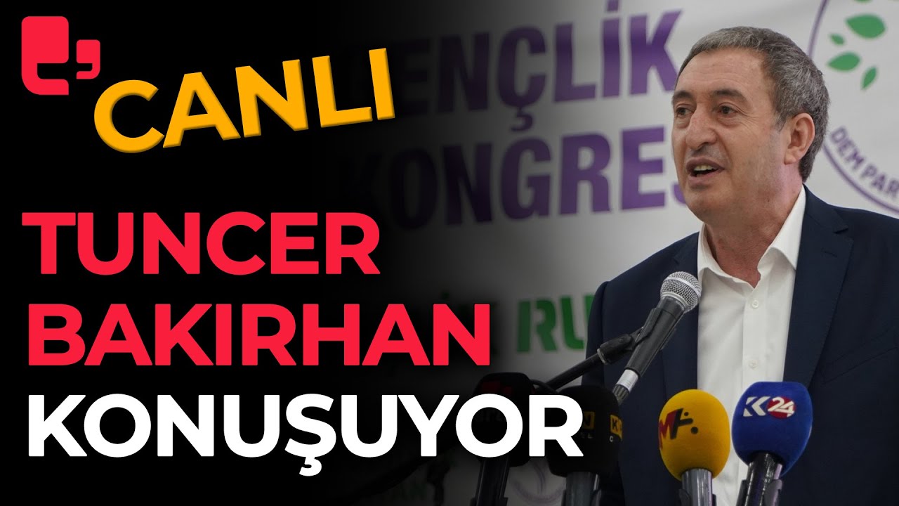 DEM Parti Eş Genel Başkanı Tuncer Bakırhan Muş Bulanık halk buluşmasında