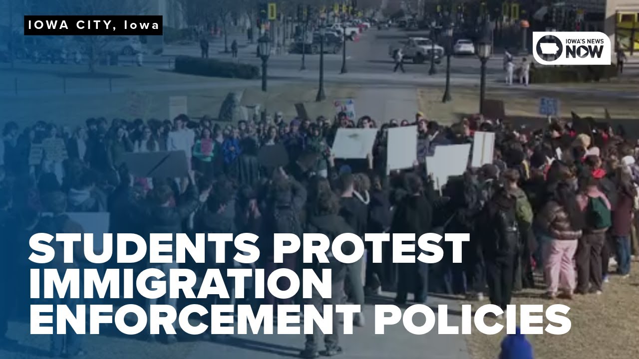 Iowa City students rally against immigration enforcement
