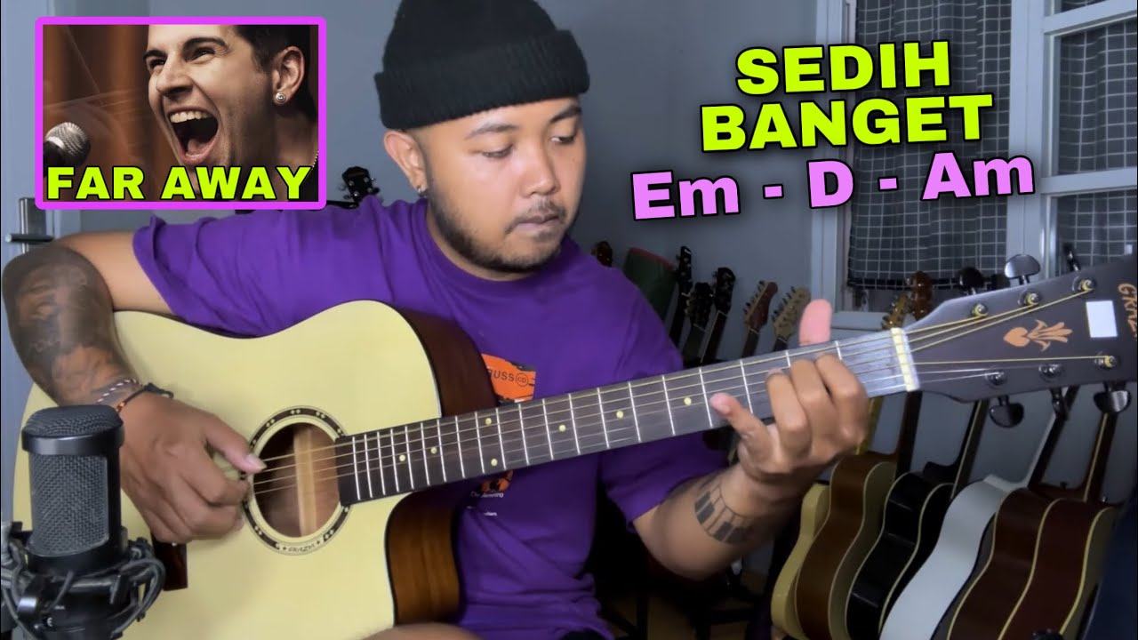 MIRIP ASLI! Tutorial Petikan Gitar (Far Away - Avenged Sevenfold) Tutorial Pemula