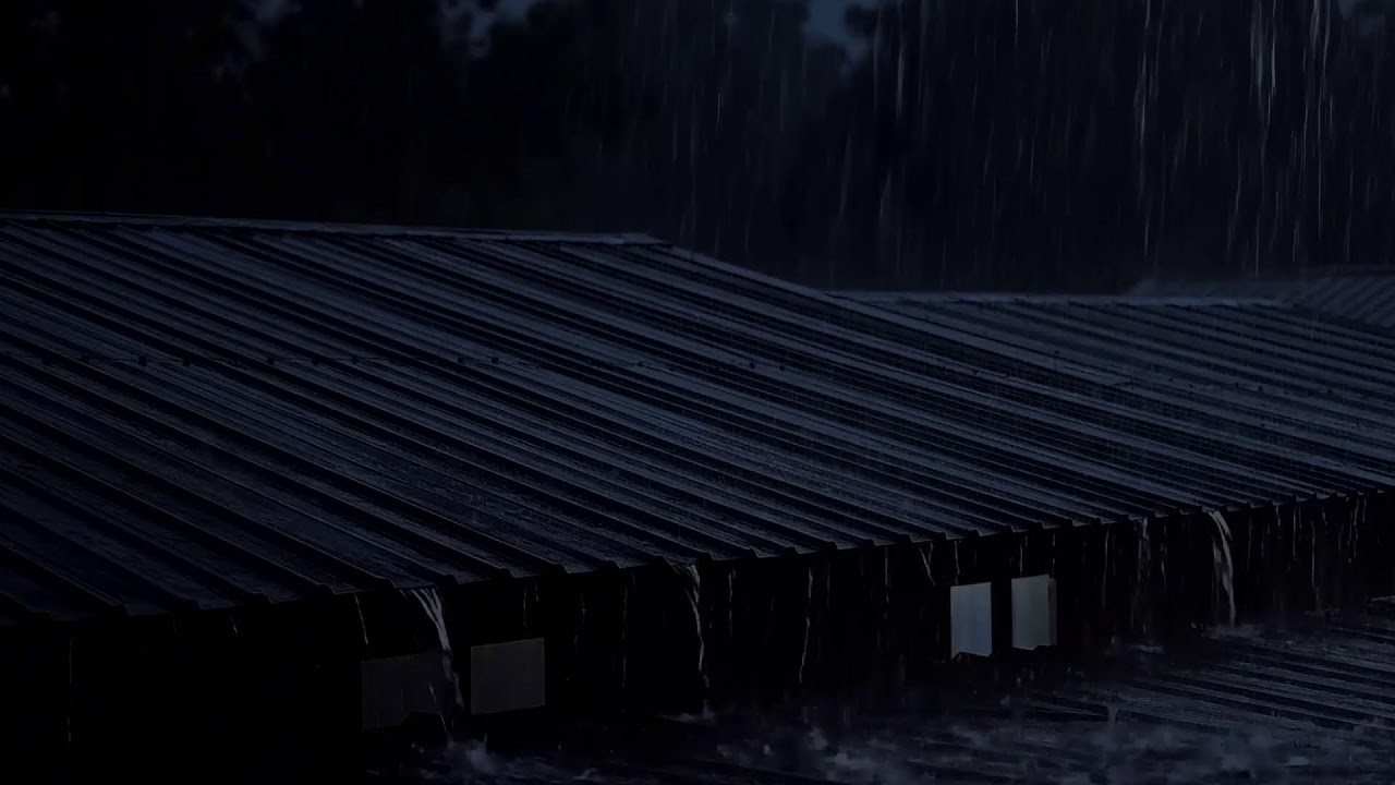 Calm Midnight Rainfall with Distant Thunder | Cozy ASMR for Rest and Focus