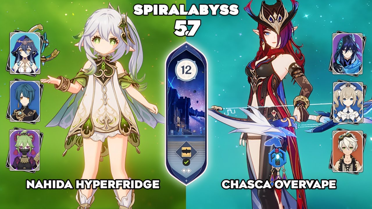 C1 Nahida Layla Hyperfridge & C0 Chasca Overvape 4* | Spiral Abyss 5.7/5.8 | Genshin Impact - Ditusi