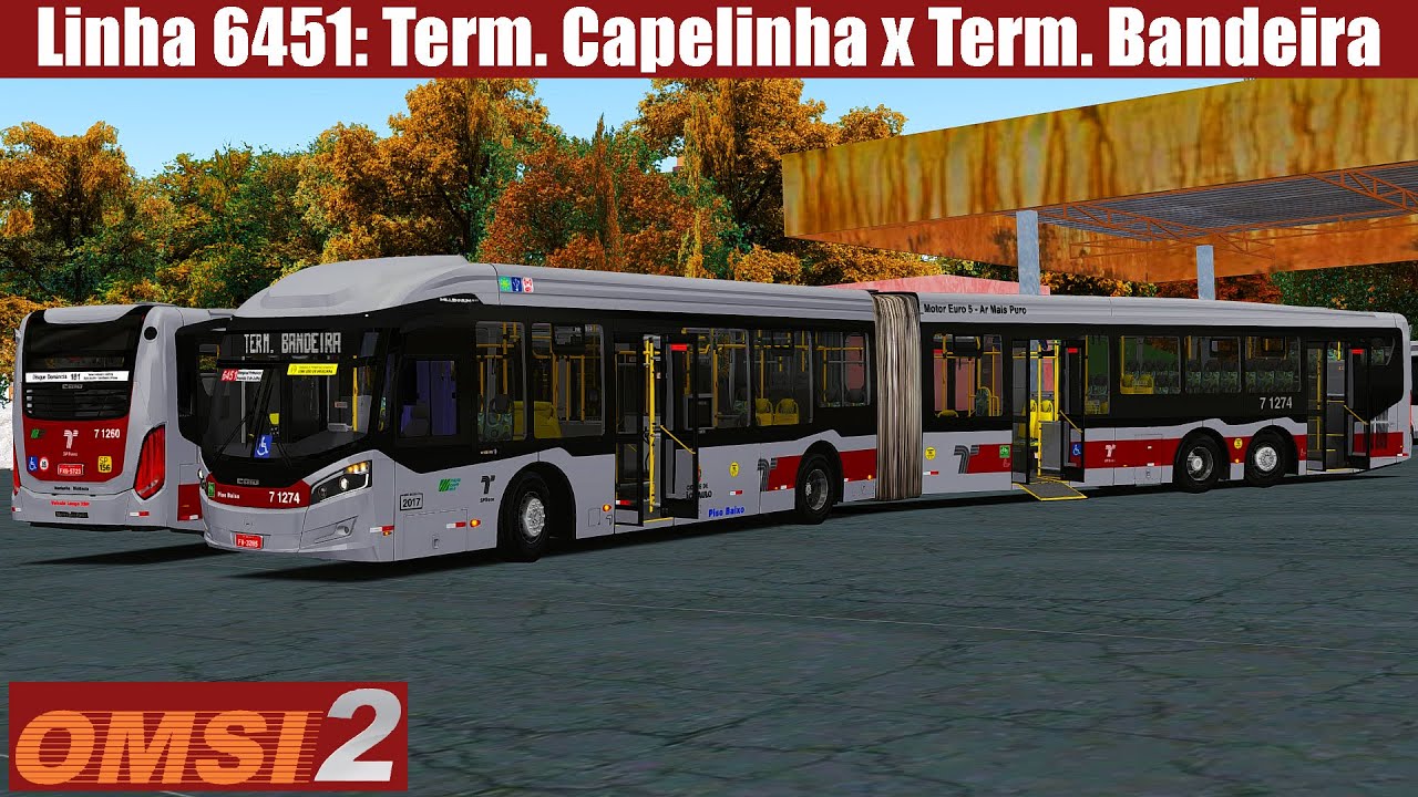 OMSI 2 | Caio Millennium BRT 2017 - MB: O-500UDA | Linha 6451