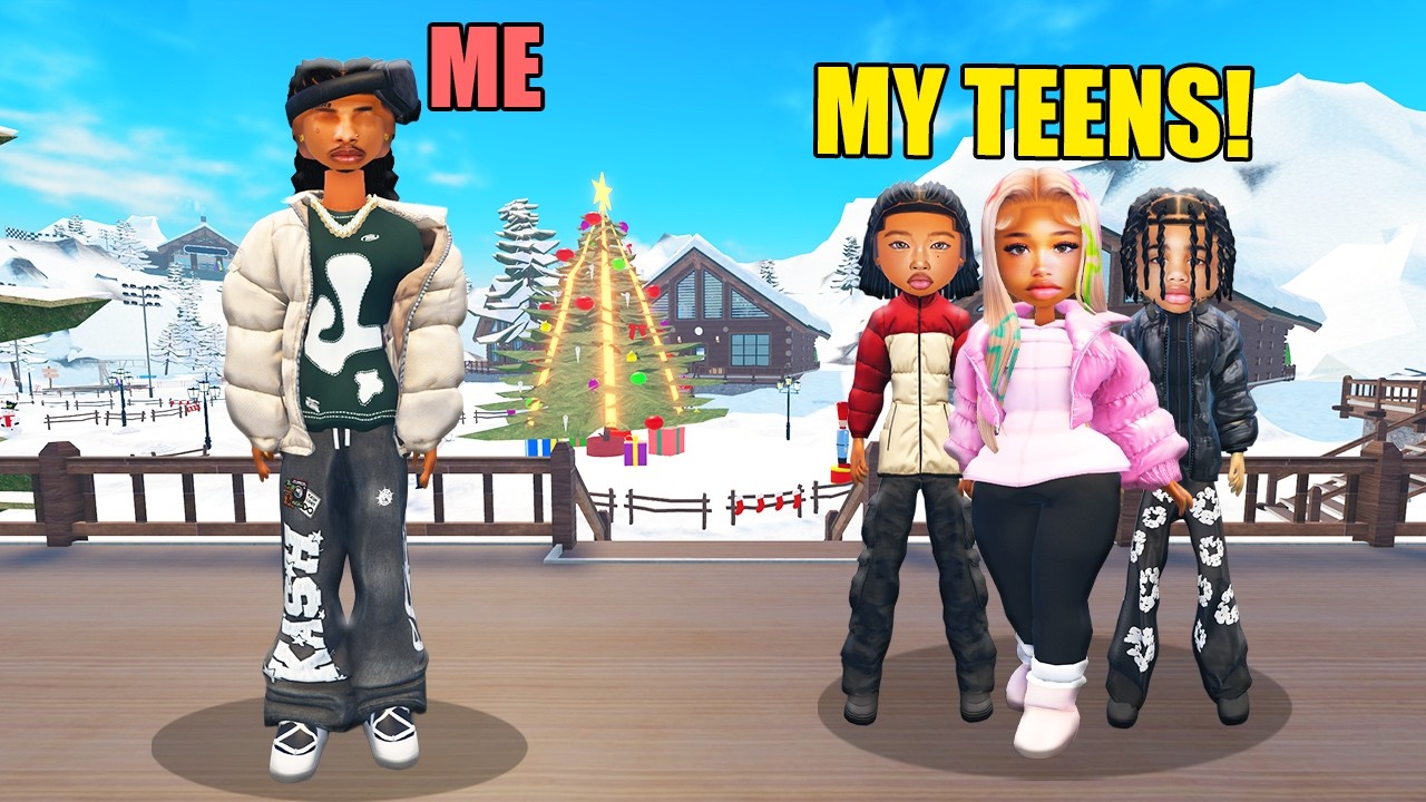 I Made The MOST REALSITIC WINTER BREAK FAMILY In LIFETOGETHER RP... We Had A VACATION!!