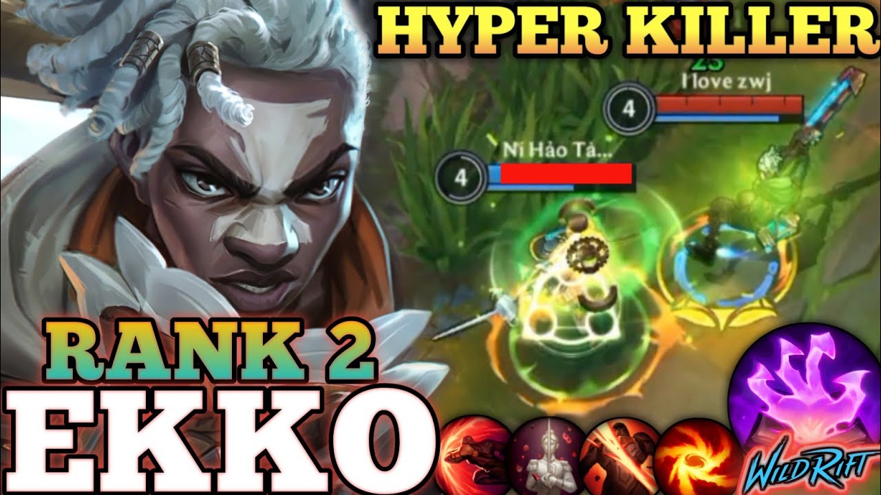 EKKO PERFECT ULT BACK EXECUTION! HARD CARRY MVP PLAY - TOP 2 GLOBAL EKKO BY I love zwj - WILD RIFT