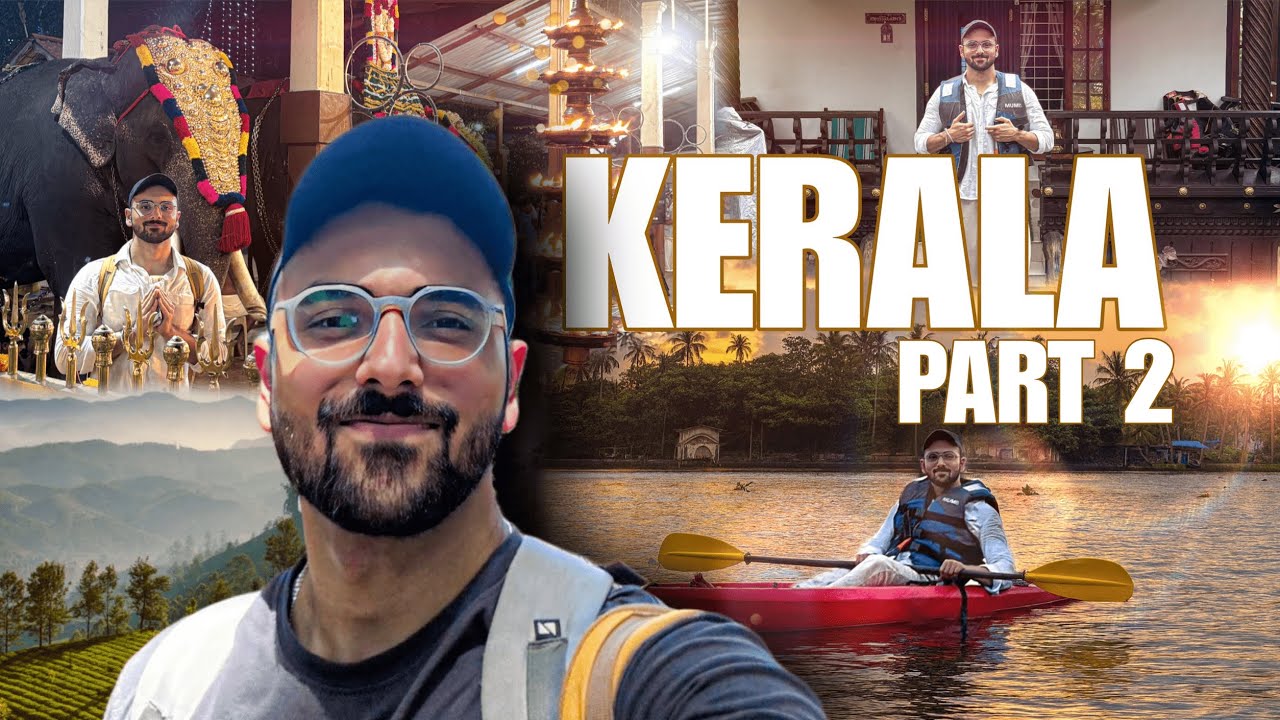 Kerala Vlog Part 2 | Alleppey Backwaters, Kayaking & Mullakkal Temple on Ashtami ✨