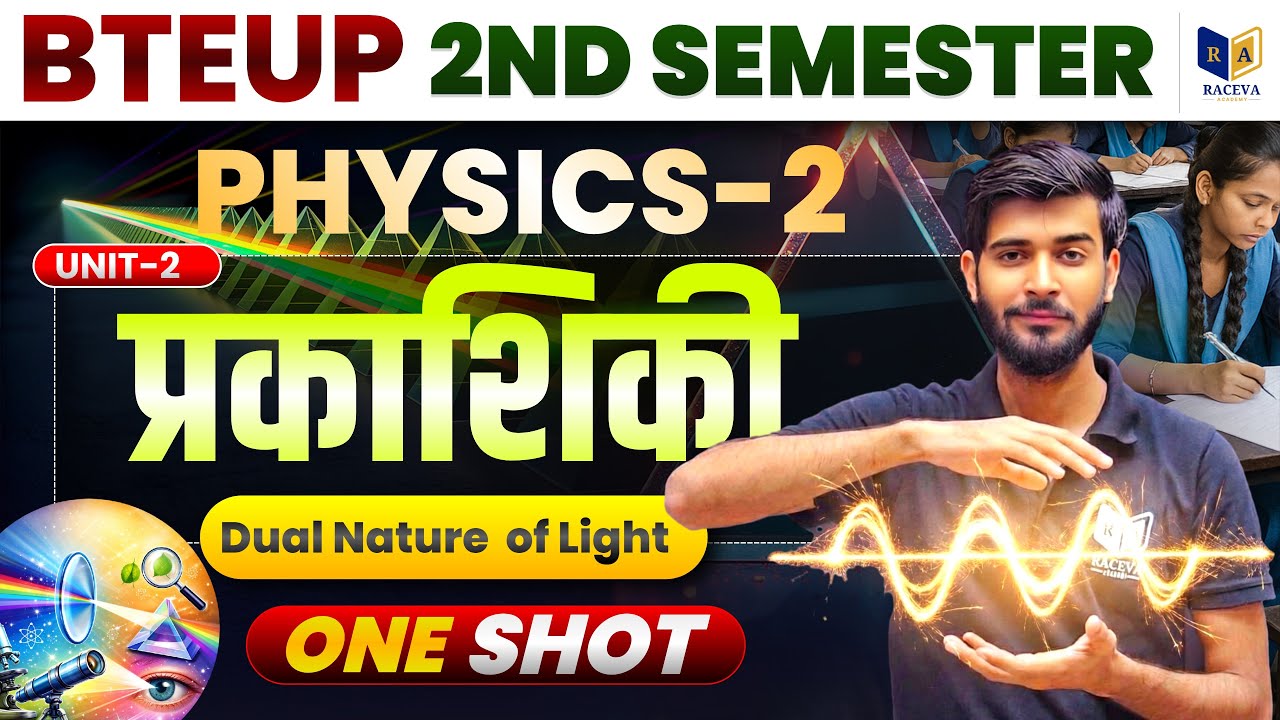📘 Physics-2 | Optics (प्रकाशिकी) Unit-2 | Dual Nature  of light | ONE SHOT 💯| BTEUP 2nd Semester🔥