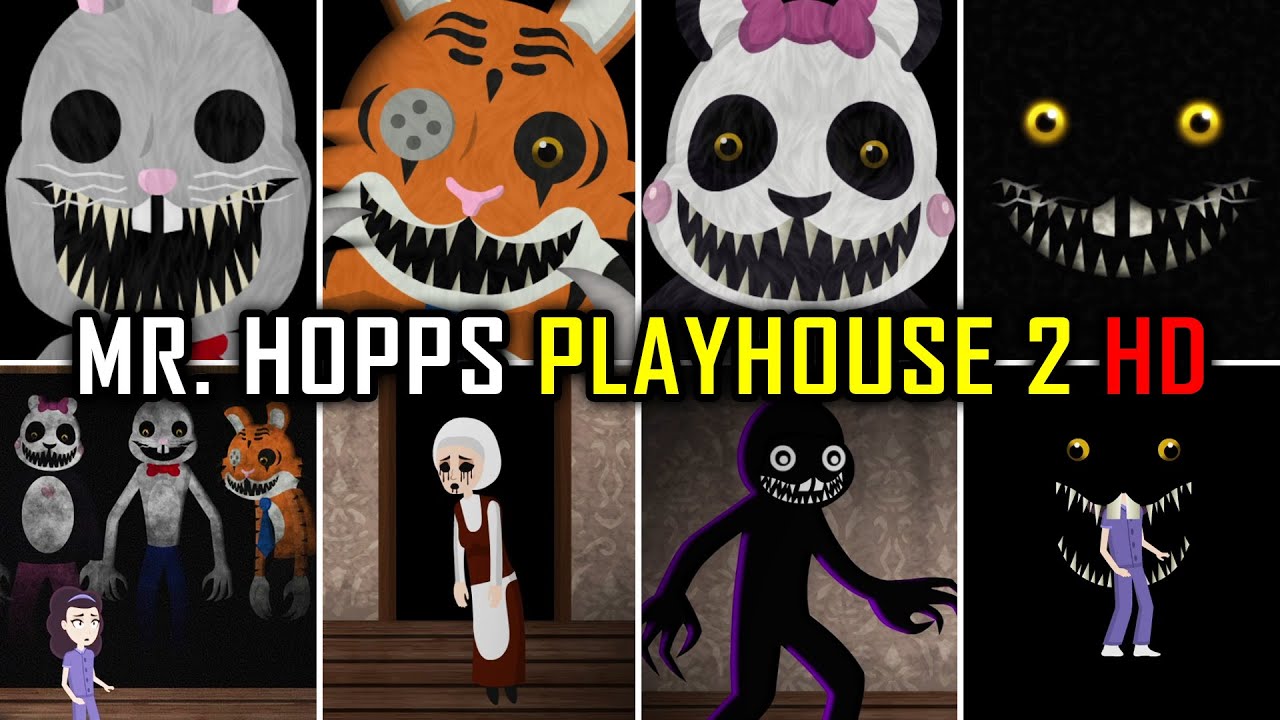 Mr. Hopp's Playhouse 2 HD - All Jumpscares (2025 Remastered)