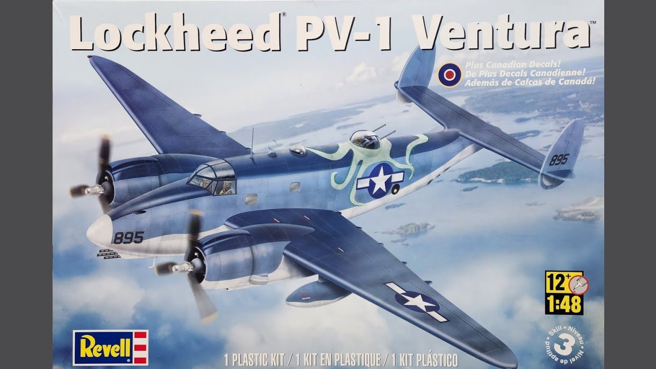 Обзор полной сборки 1/48 Revell PV-1 Ventura