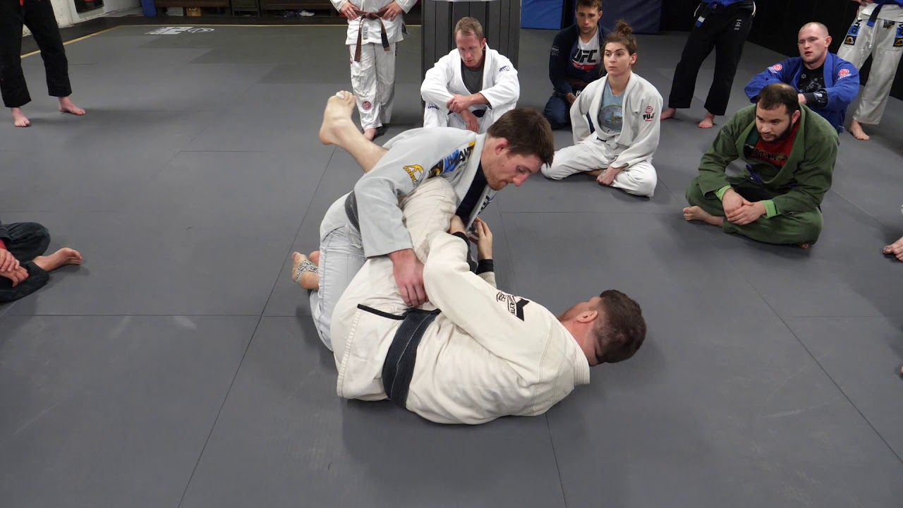 Single Leg From Bottom Half Guard