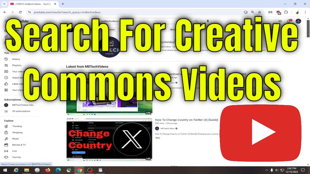 How To Search For Creative Common Videos on YouTube [Guide]