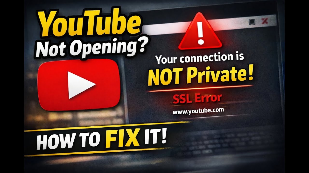 Fix Your Connection Is Not Private Error on YouTube | Easy Solution 2026 | @BMTechnologyChannel