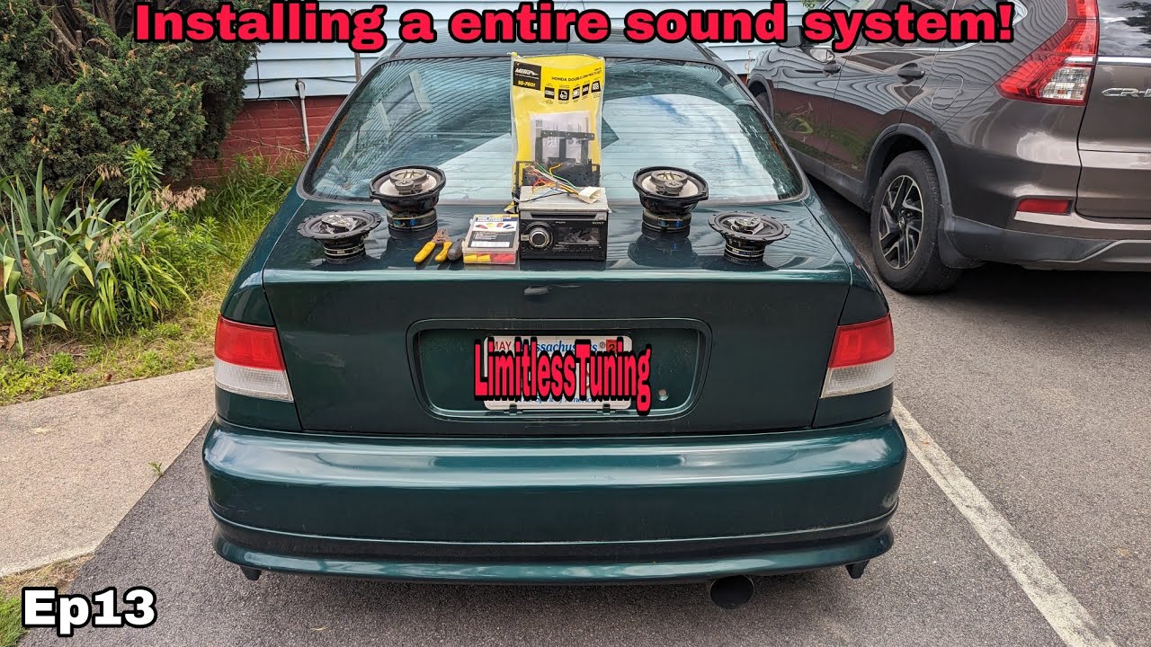 How to install an entire sound system in your old car |1996-2000 Honda civic|