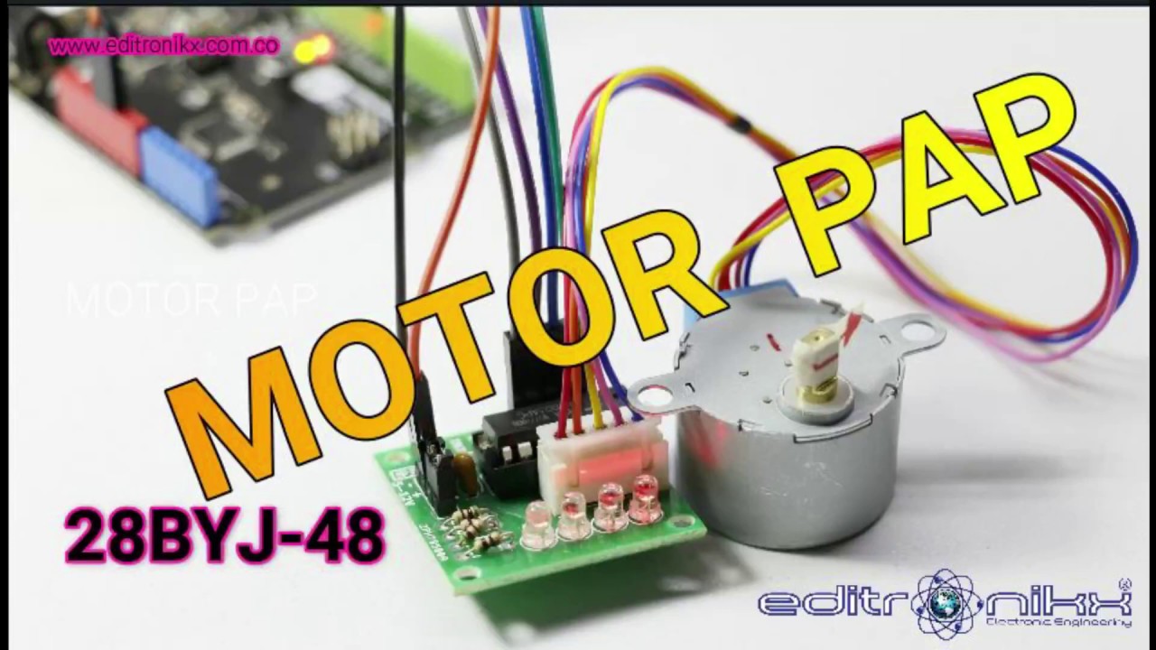 MOTOR PASO A PASO 28BYJ-48 UNIPOLAR  controlado con ULN2003 por y microcontrolador o ARDUINO