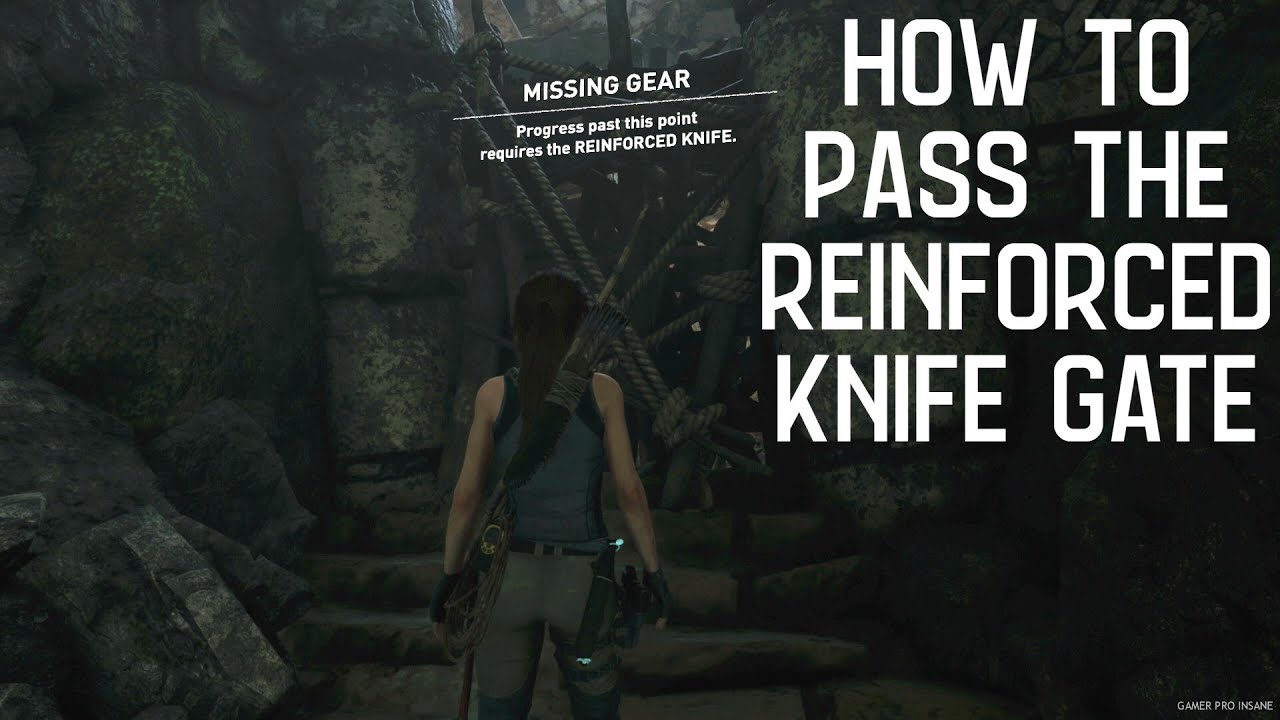 How to Pass the Reinforced Knife Gate | Shadow of the Tomb Raider | Walkthrough | 4K
