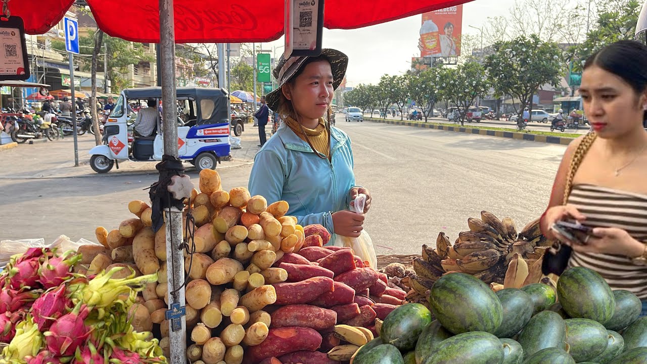 Cambodia Food Vlog @ Wet Market & Market Food