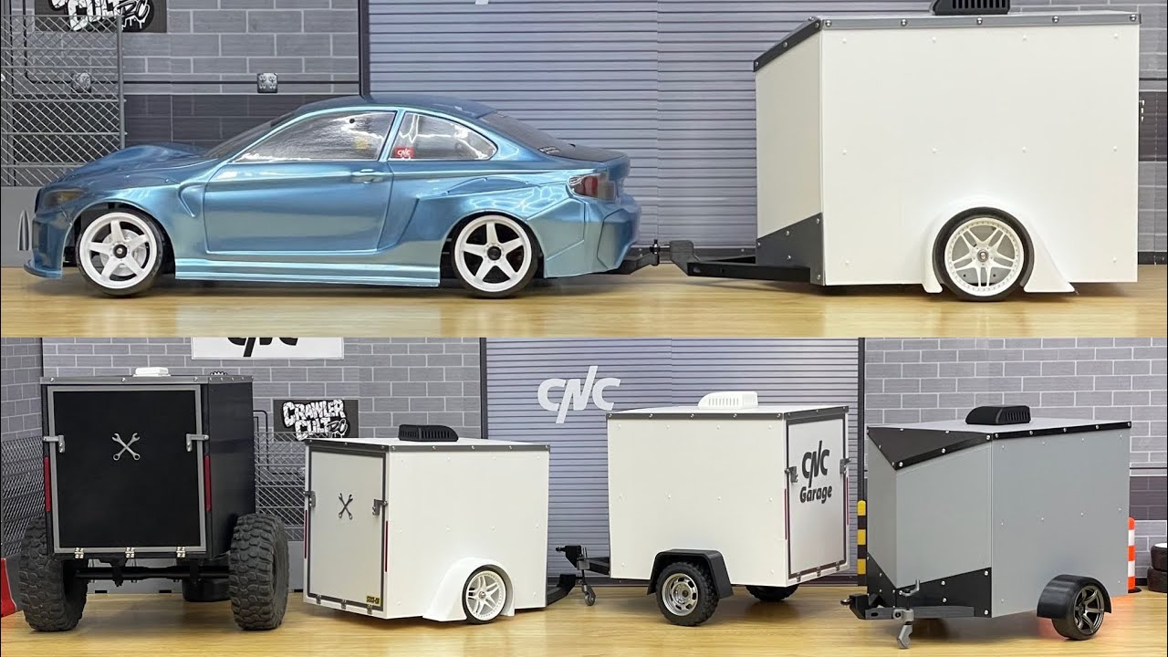 1/10 Scale Print at home Enclosed RC Trailer Overview