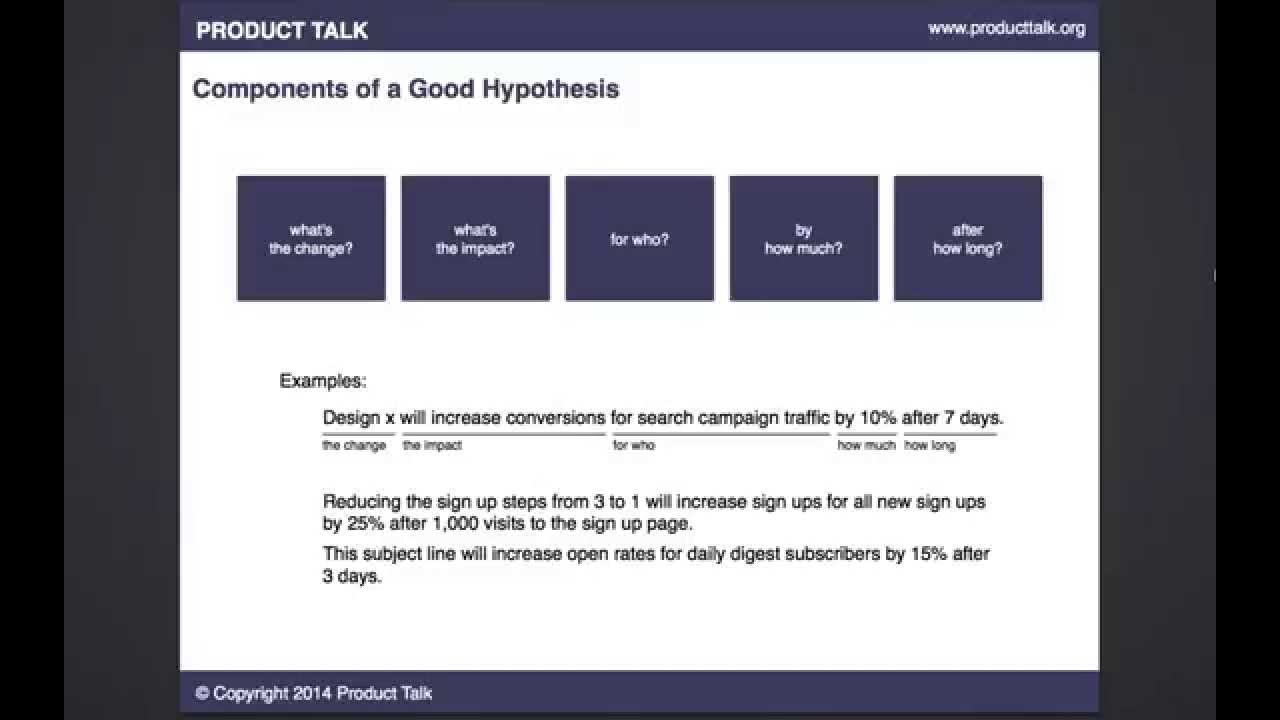Hypothesis Testing: The 5 Components of a Good Hypothesis