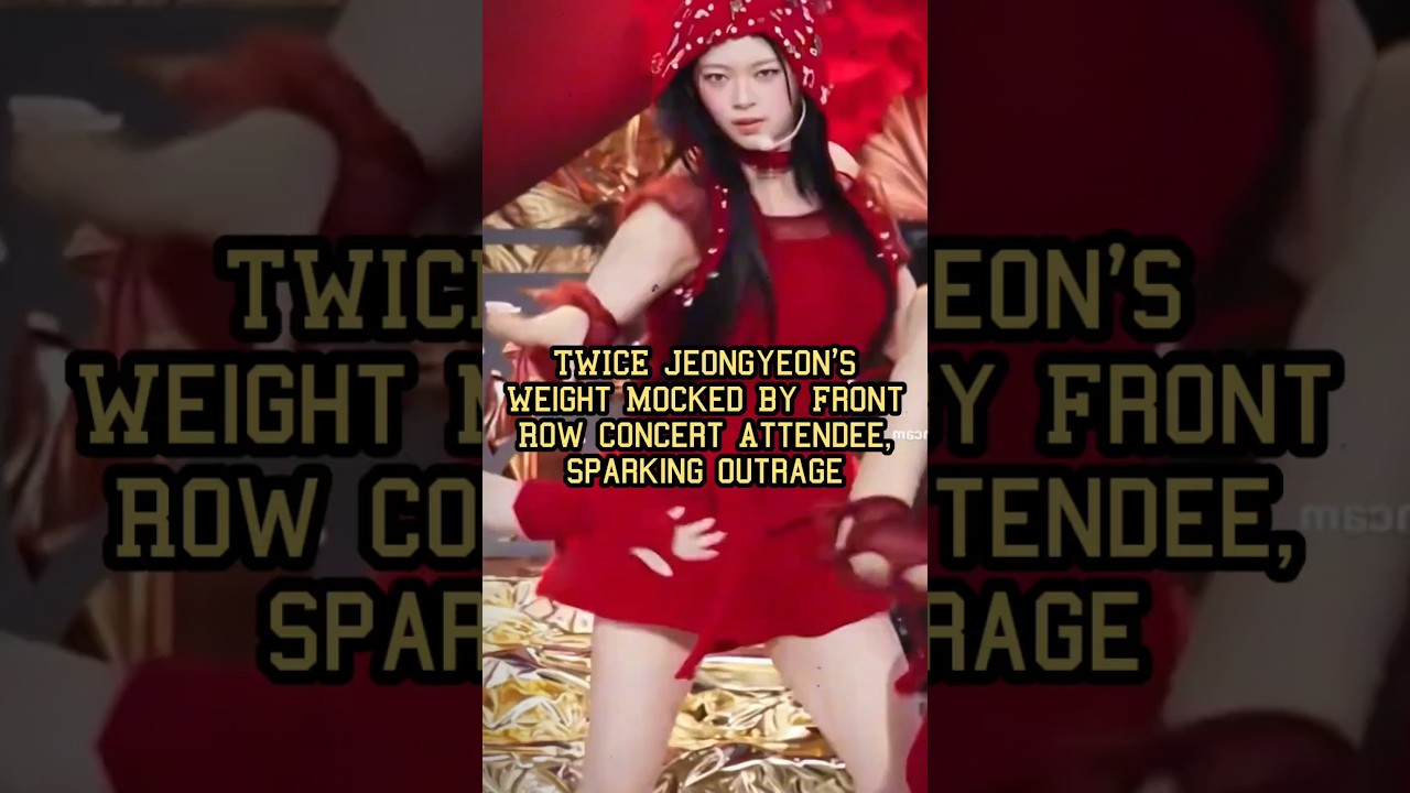 TWICE Jeongyeon&rsquo;s Weight Mocked By Front Row Concert Attendee, Sparking Outrage #Shorts #Kpop