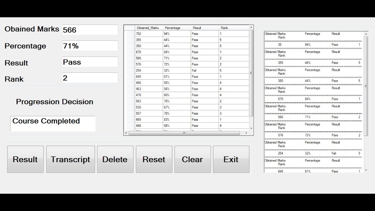 How to Create  Student Result Recording System in Visual Basic.Net