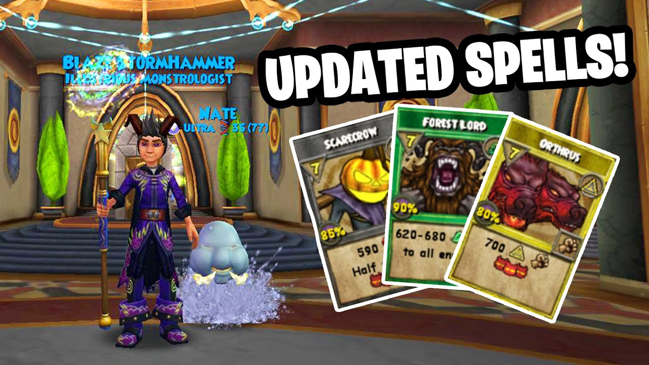 Wizard101: TONS of Spell Changes! - New Myth AOE!