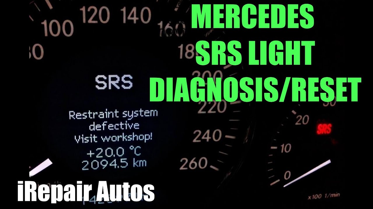 Диагностика и сброс индикатора SRS Mercedes | Сделай сам | iRepair Autos