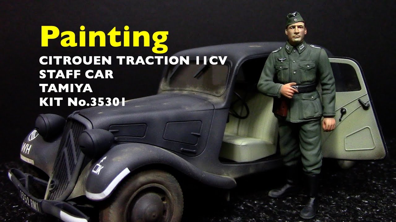 1/35 figure painting  TAMIYA  CITROEN TRACTION 11CV STAFF CAR / シトロエン 11CV スタッフカー