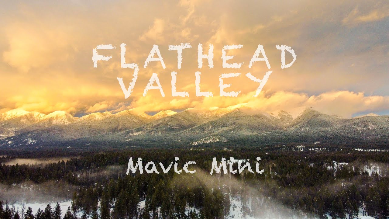 Soaring Over the Snow-Covered Flathead Valley: An Aerial Adventure