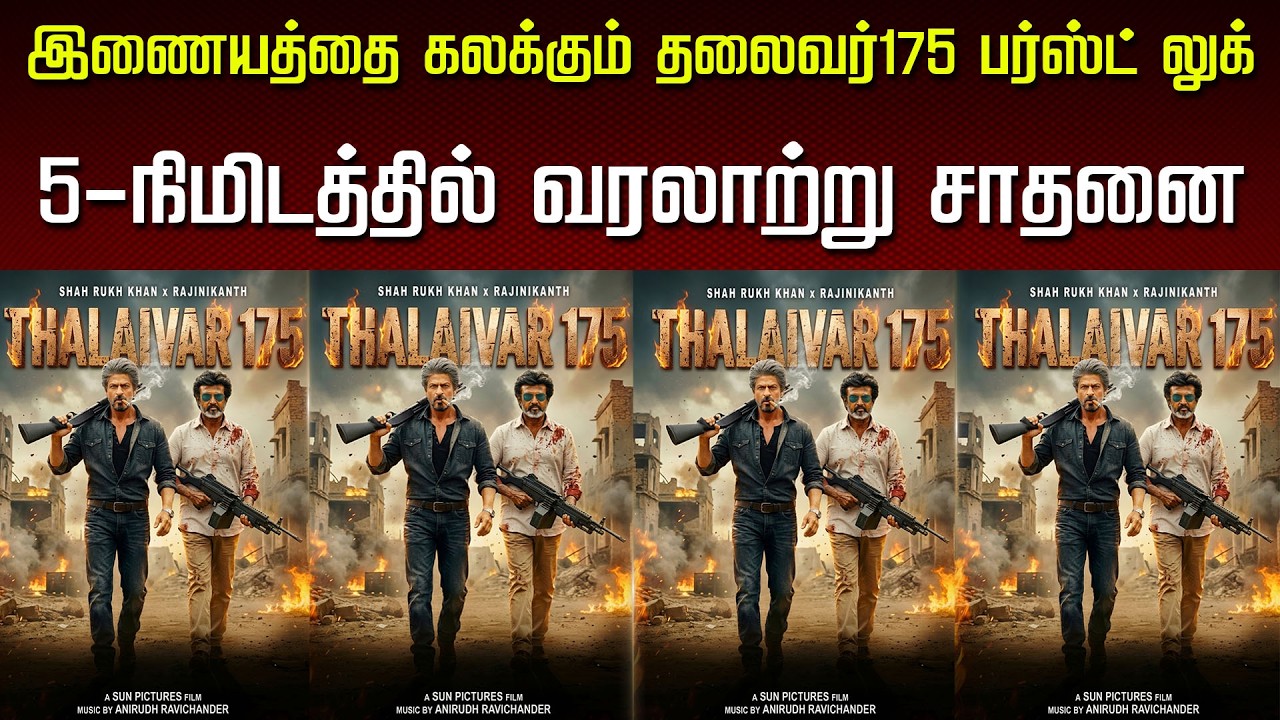 இணையத்தை கலக்கும் தலைவர்175 பர்ஸ்ட் லுக் 5-நிமிடத்தில் வரலாற்று சாதனை -Thalaivar175 Firstlook Poster